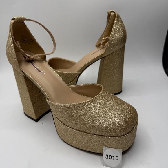 Anthropologie x Silent d Women's Tailah Mary Jane Heels In Gold EU 40/US 9.5 - Picture 9 of 10